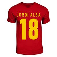 jordi alba spain hero t shirt red