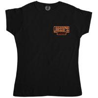 Josies Bar Pocket And Back Print Womens T Shirt
