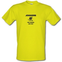 Joggers Two Words Jim Fixx male t-shirt.