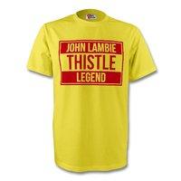 john lambie partick thistle legend tee yellow kids