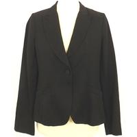 Joseph Size 42R Viscose Mix Menswear Black Jacket With Raised Fray