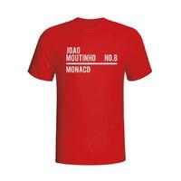 joao moutinho monaco squad t shirt red kids