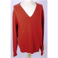 Johnstons of Elgin 44 Chest Rust Cashmere Jumper