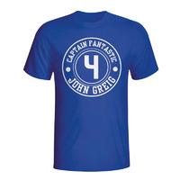 John Greig Rangers Captain Fantastic T-shirt (blue)