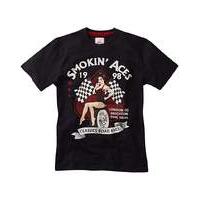 joe browns smoking aces t shirt reg