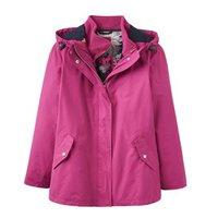 joules all weather 3 in 1 waterproof jacket dark pink