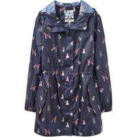 Joules Go Lightly Printed Packaway Parka French Navy Dog