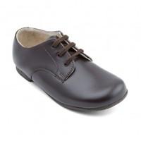 John, Dark Brown Leather Lace-up Classic Shoes