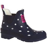 joules wellibob girlss childrens wellington boots in blue