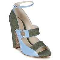 john galliano a54250 womens sandals in blue