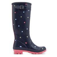 Joules Welly Print French Navy Anya Spot