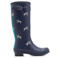 Joules Welly Print French Navy Horse Rider