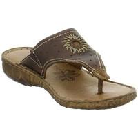 josef seibel rosalie 01 womens flip flops sandals shoes in brown