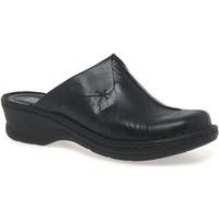 Josef Seibel Cerys Womens Leather Clogs women\'s Clogs (Shoes) in black