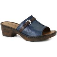 Josef Seibel Rebecca 21 Slide Womens Clog Sandals women\'s Clogs (Shoes) in blue