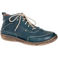 josef seibel nikki womens leather ankle boots womens mid boots in blue