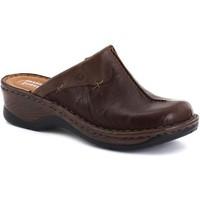Josef Seibel Cerys Womens Leather Clogs women\'s Clogs (Shoes) in brown