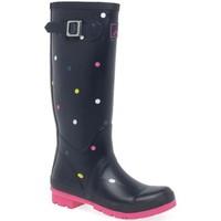 joules womens print wellingtons womens wellington boots in blue