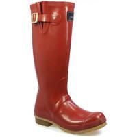 Joules N Glossy Red Wellington Boots women\'s Wellington Boots in red