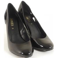 Jones Bootmaker Size 6 Black Patent And Snakeskin Court Shoes