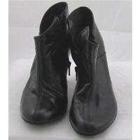 Jones Bootmaker, size 4/37 black high heeled ankle boots