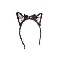 Johnny Loves Rosie Chelsea Lace Bow Cat Ears Headband
