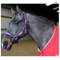 John Whitaker Waffle Head Collar Set - Size: COB - Colour: NAVY-RED