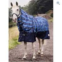 John Whitaker Chiserley Turnout Rug (with Hood) - Size: 5-9 - Colour: Blue Check