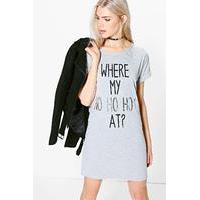 joy where my hos t shirt dress grey