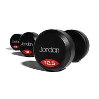 Jordan Fitness Rubber Dumbells (2.5kg increments) JTFDSRN-3N