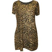 Jools Leopard Print T-Shirt - Brown