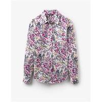 Joules Lucie Print Classic Fit Shirt Cream Scatter