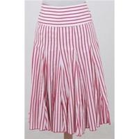 joules size 12 pink white candy stripe skirt