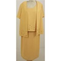 Joseph Ribkoff: Size 16 Yellow 3 piece skirt suit