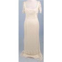 johanna hehir size 10 cream long dress