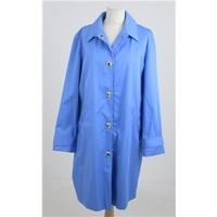 jones new york size l pale blue smart coat