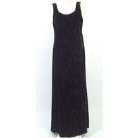 Jones New York - Black and Bronze Velvet - Evening Dress - Size 12