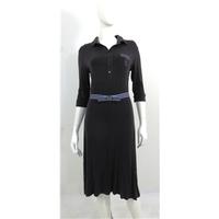 joules size 14 casual brown jersey pencil dress with belt