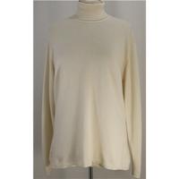 jonelle size 16 cream cashmere polo neck