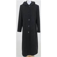 Jones New York Size 10 Black hooded overcoat