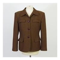 jones new york size 12 brown smart wool jacket