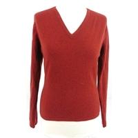 Johnstones Cashmere Size M High Quality Soft and Luxurious Pure Cashmere Rust Jumper