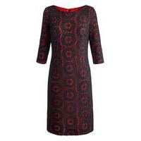 Joanna Hope Knitted Lace Contrast Dress