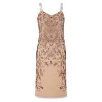 JOANNA HOPE Beaded Overlay Dress