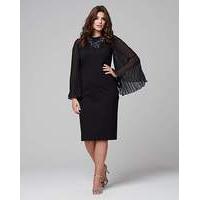 Joanna Hope Pleat Sleeve Dress