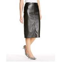 JOANNA HOPE PU Pencil Skirt