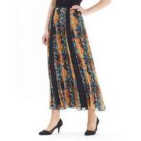 Joanna Hope Print Pleated Maxi Skirt