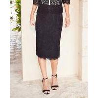 Joanna Hope Lace Pencil Skirt