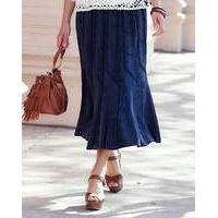 JOANNA HOPE Denim Look Embroidered Skirt