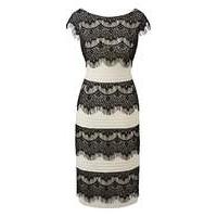 joanna hope eyelash lace trim dress